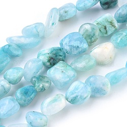 Fili di perle di emimorfite naturale, pietra burrattata, pepite, 9~17x9~13mm, Foro: 1 mm, circa 33~35pcs/filo, 15.3~15.7 pollice (39~40 cm)