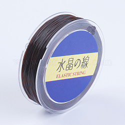 Японские круглые эластичные хрустальные струны, эластичная нить для бисера, для изготовления эластичного браслета, седло коричневый, 0.8 мм, 50 ярдов / рулон, 150 фут / рулон
