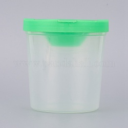 Tasse de stylo en plastique, pour le nettoyage, verte, 5.8~7.3x7.6 cm