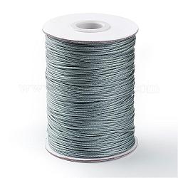 Korean Waxed Polyester Cord, Gray, 1mm, about 85yards/roll