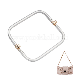 Marcos flexibles de bolsa de tubo de aluminio, suministros para hacer bolsos diy, Platino, 205x100x25mm