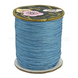 Nylon Thread, Nylon Jewelry Cord for Custom Woven Jewelry Making, Steel Blue, 0.8mm, about 131.23 yards(120m)/roll
