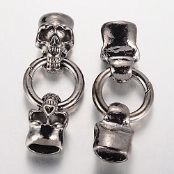 Череп латунные пружинные кольца, уплотнительные кольца, металлический черный, 6 датчик, 58 мм