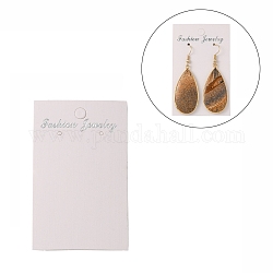 Paper Earring Display Card, about 80mm long, 50mm wide