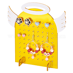 Soporte para aretes ph pandahall, Organizador de pendientes de ángel con 72 orificio, soporte acrílico para pendientes, pendientes, pendientes, joyería, estante de exhibición, organizador para vender mujeres, 5.9x2x6.1 pulgada