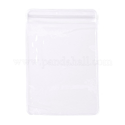 塩ビ酸化防止ジップロックバッグ  透明な防汚ジュエリーパッキング収納ポーチ  透明  12x8x0.15cm  片側の厚さ：4.9ミル（0.125mm）