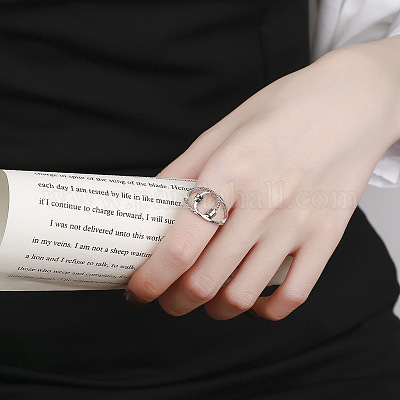 Вращающиеся манжетные кольца для женщин RJEW-S402-01P-1