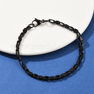 Браслеты-цепочки из нержавеющей стали 201 звено для мужчин и женщин BJEW-B143-03EB-1