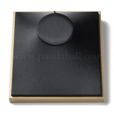 Деревянное покрытие с подставками для ожерелья из искусственной кожи ODIS-C010-05-1