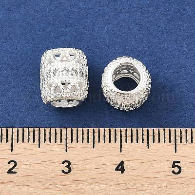 Латунные микро проложить Цирконий Европейский бисером KK-P297-05S-01-1