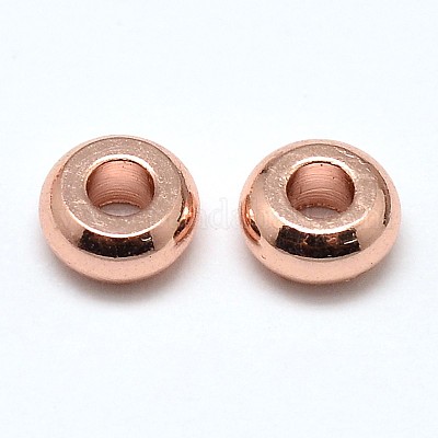 Латунь плоские круглые шариков прокладки KK-M085-14RG-NR-1