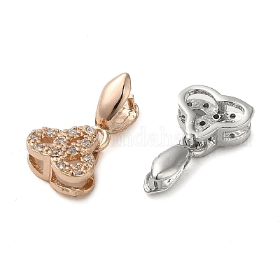 Покрытие стойки латунь микро паве прозрачный кубический цирконий ледоруб щепотка поручни KK-K340-06-1