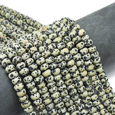 Природные яшмы далматин бисер нитей G-P575-A01-8x5mm-1
