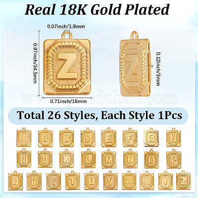 26 шт. 26 стиля ионного покрытия (IP) 304 подвески из нержавеющей стали STAS-SC0009-53-1