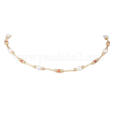 Натуральный Malaysia нефрита ожерелья NJEW-JN05339-03-1