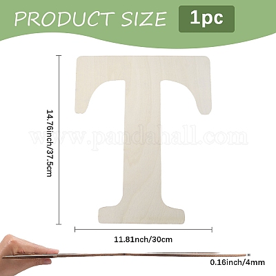 Письмо необработанные листы мдф WOOD-WH20012-008T-1