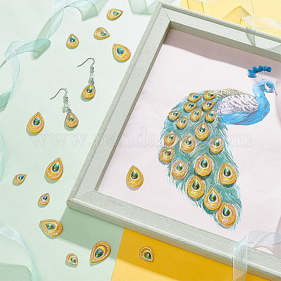 Кабошоны из непрозрачной смолы в 120 стилях CRES-GA0001-08-1