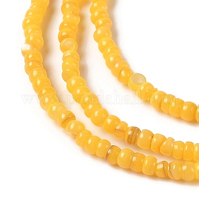 Нити бусин из натуральных пресноводных ракушек SHEL-P017-01B-06-1