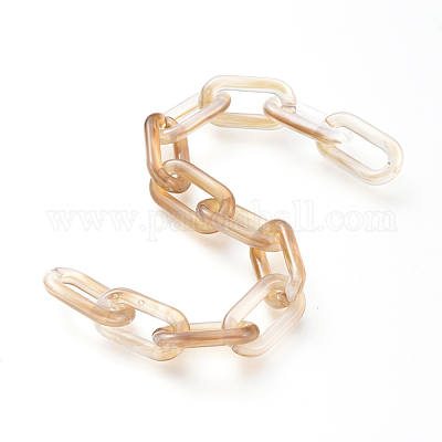 Акриловые кабельные цепи ручной работы AJEW-JB00554-04-1