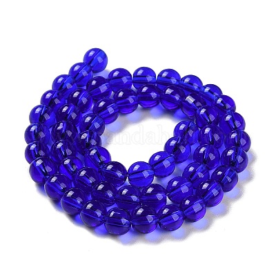 Стеклянные круглые пряди из бисера GLAA-I028-6mm-13-1