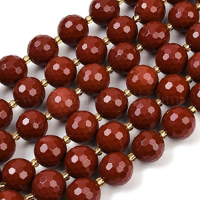 Натуральные красные яшмы бусы пряди G-C249-A10-16mm-1