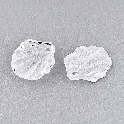 Подвески из матового пластика в виде лепестков KY-T041-20A-1