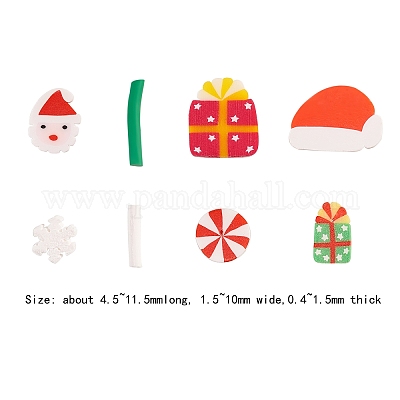 60pcs, Christmas Themed Erasers Assortment, Including Christmas