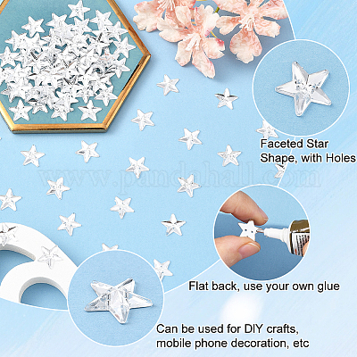 300шт акриловые кабошоны&nbsp;OACR-SP0001-98-1