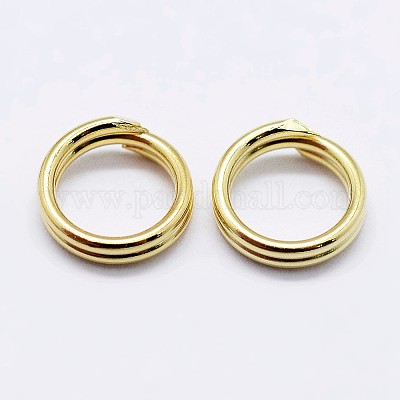 925 серебряное разделенное кольцо для прыжков STER-F036-01G-1x6mm-1