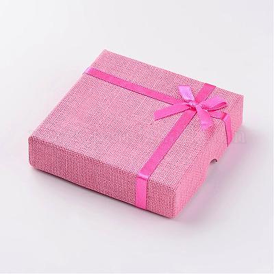 Квадратных картон браслет коробки CBOX-D028-03-1