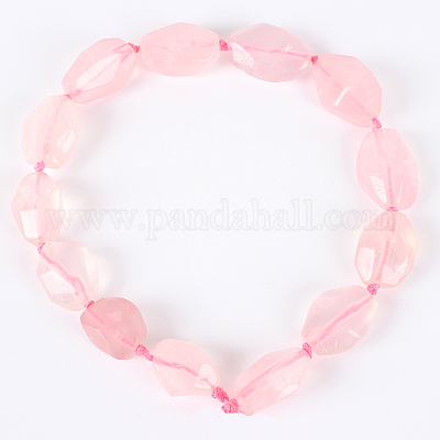 Природные драгоценные камни розового кварца самородки бусины G-E218-08-1