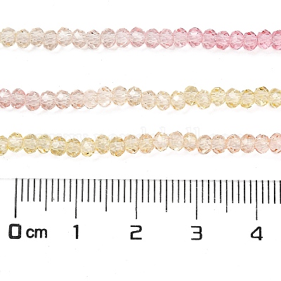 Прозрачные окрашенные стеклянные бусины X1-DGLA-A034-T1mm-A09-1