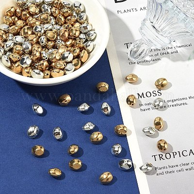 200шт 2 цвета пластиковые бусины ccb&nbsp;CCB-YW0001-71-1