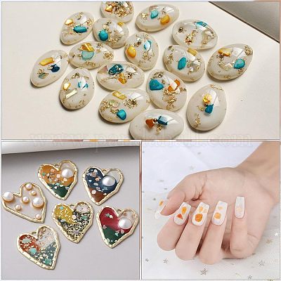 Натуральные и синтетические смешанные бусины из драгоценных камней G-OC0001-57-1