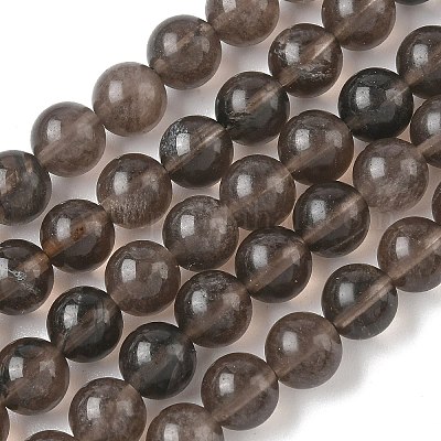 Натуральные ледяные обсидиановые бусинки G-P590-A03-8mm-01-1