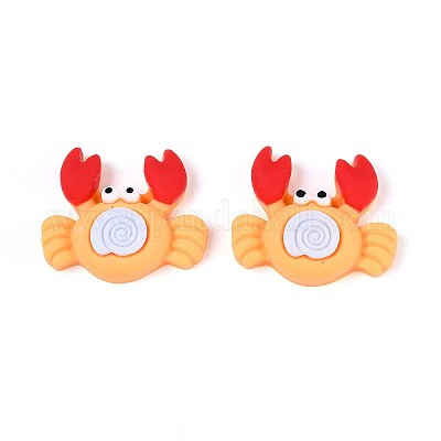 Кабошоны из непрозрачной смолы краба CRES-T025-33A-1