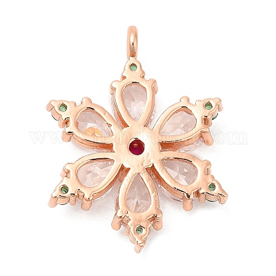 Подвески из кубического циркония с покрытием из латуни KK-R150-14-1