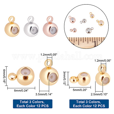 72шт 6 стильные латунные бусины KK-PH0004-75-1