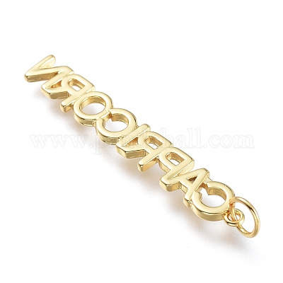 Латунные подвески&nbsp;ZIRC-I048-15G-01-1