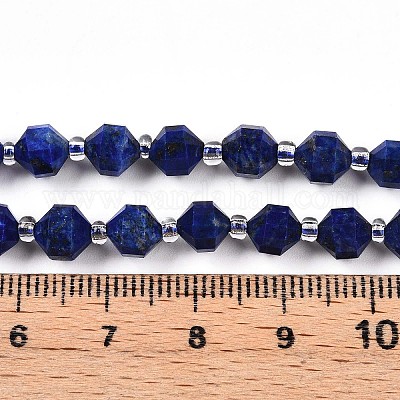 Natürlicher Lapislazuli Perlenstränge&nbsp;G-O201B-25-1-1
