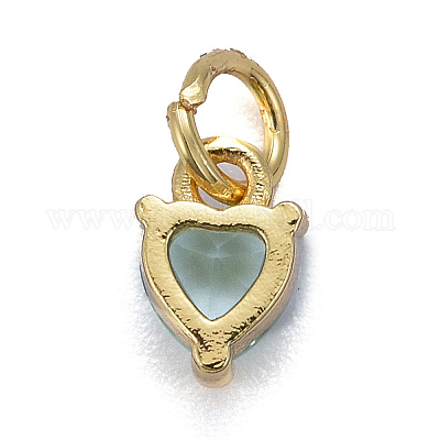 Латунные микро проложить кубического циркония подвески X-KK-P192-08-G05-1