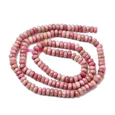 Природные родонит бисер нитей&nbsp;X-G-G343-A01-2x4mm-1