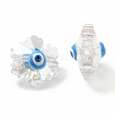 Прозрачные стеклянные бусины GLAA-F121-14H-1