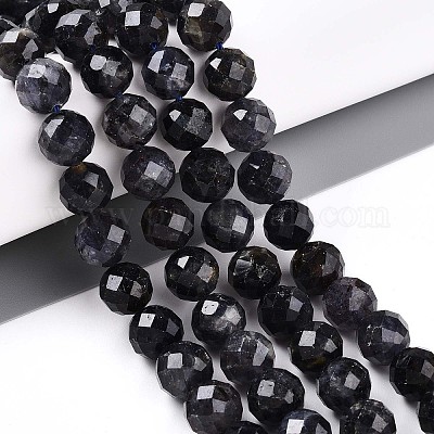 Натуральные кордиерит / иолит / дихроитовые бусины G-S345-10mm-27-1