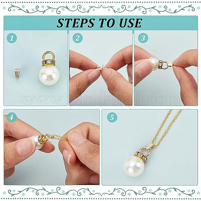 10 шт. латунные защелки на дужках KK-BC0003-55G-1