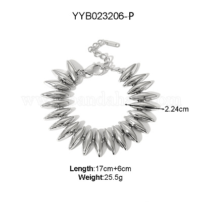 Комплекты браслетов и ожерелий из нержавеющей стали 304 для женщин UD3084-1-1