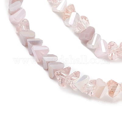 Градиент цвета гальваника стеклянные бусины нити X-GLAA-E042-02E-1