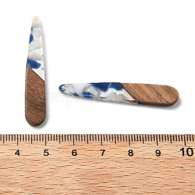 Подвески из смолы и ореха&nbsp;LS-FIND-R051-08F-1