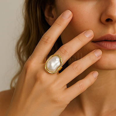 4 шт. 2-х цветные кольца из сплава и железа RJEW-HY0001-16-1