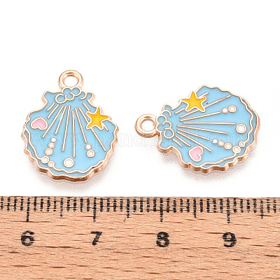 Подвески из сплава морских животных с эмалью X-ENAM-T022-34H-1